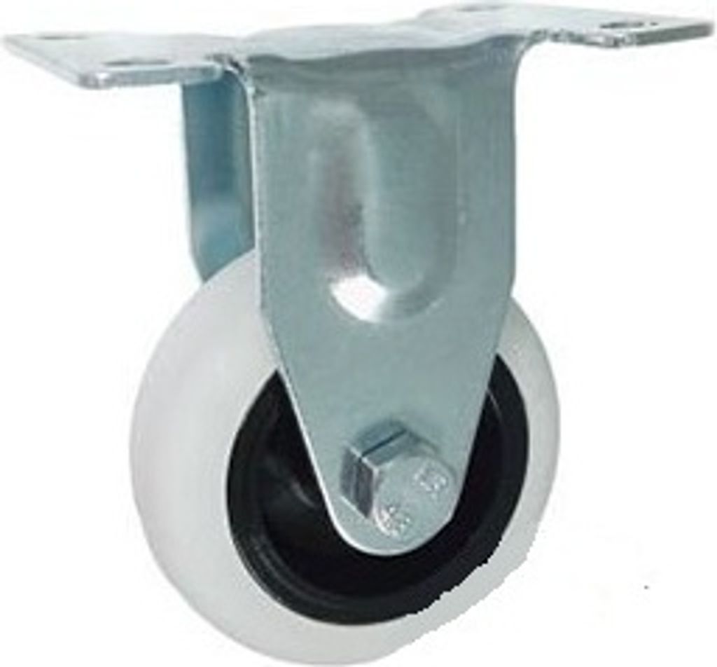Lenkrollen d=50mm Kunststoff-Gummi Möbel Rollen Räder Apparaterollen Transportrollen (M53T)