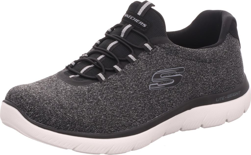Skechers Herren-Slipper SUMMITS FORTON Schwarz-Weiß, Produktbild 