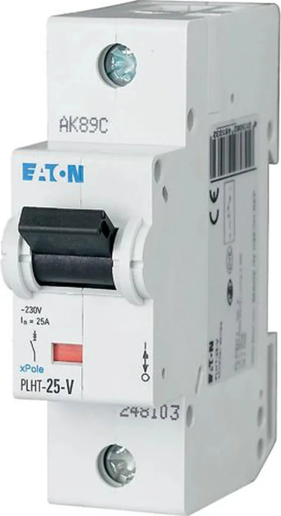 Interrupteur de protection automatique Eaton 25A monophasé 1 pôle C25