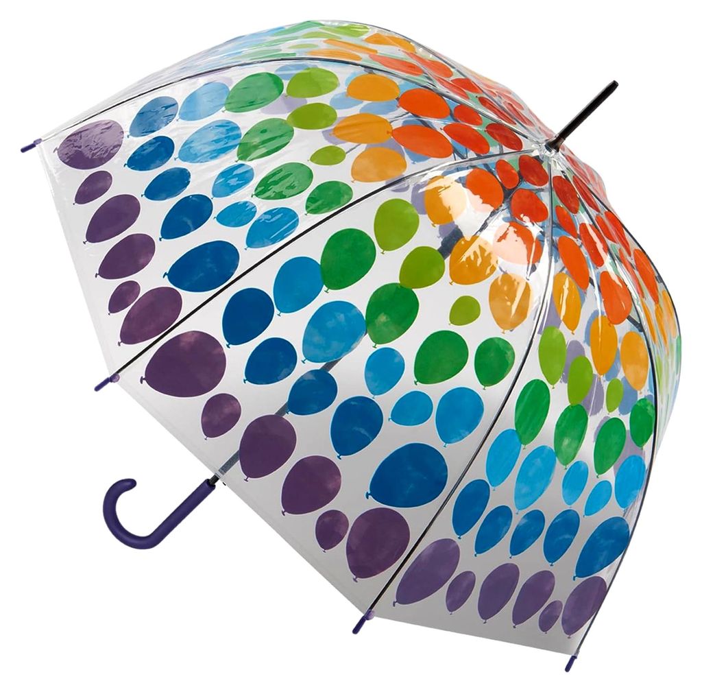 Benetton Glockenschirm transparent Automatik - Ballons
