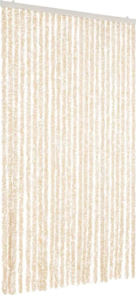 Rideau de porte en chenille anti-insectes 100x230 cm pour maison et été