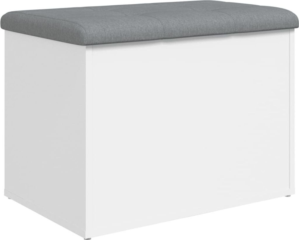 Panca contenitore vidaXL bianca 62 x 42 x 45 cm in Immagine del prodotto 