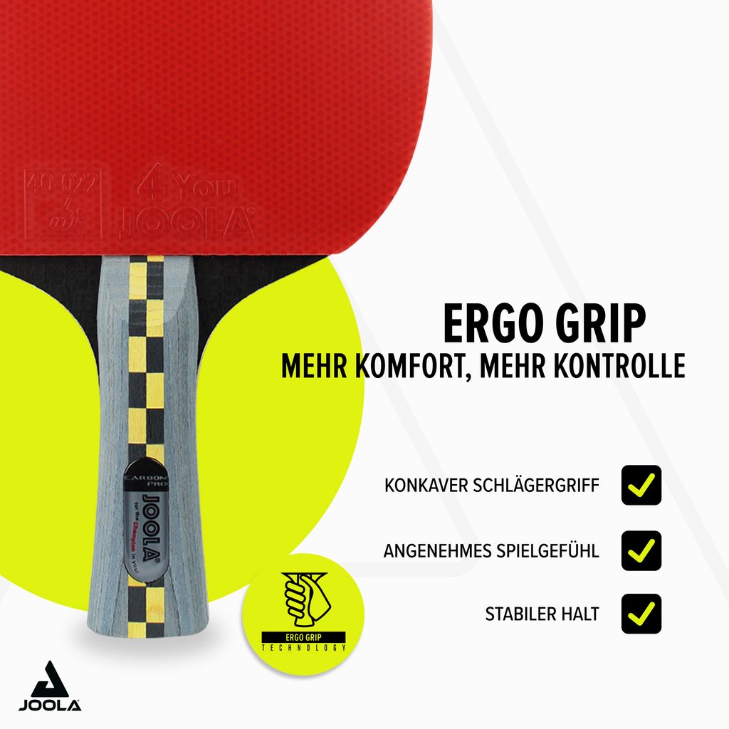 JOOLA pálka na stolný tenis Carbon Pro ITTF schválená pálka Obrázok produktu 4