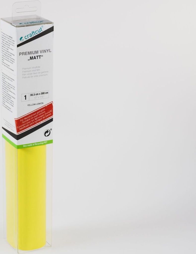craftcut M13 Plotterfolie matt YELLOW-LEMON 30,5 x 300 cm