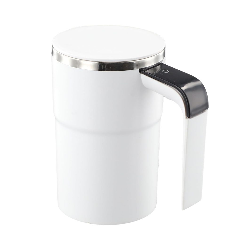 Selbstrührbecher 400ml - Elektrischer Kaffeebecher Aus Borosilikatglas Mit Deckel & Griff, Automatischer Rührer Für Kaffee, Tee, Shakes
