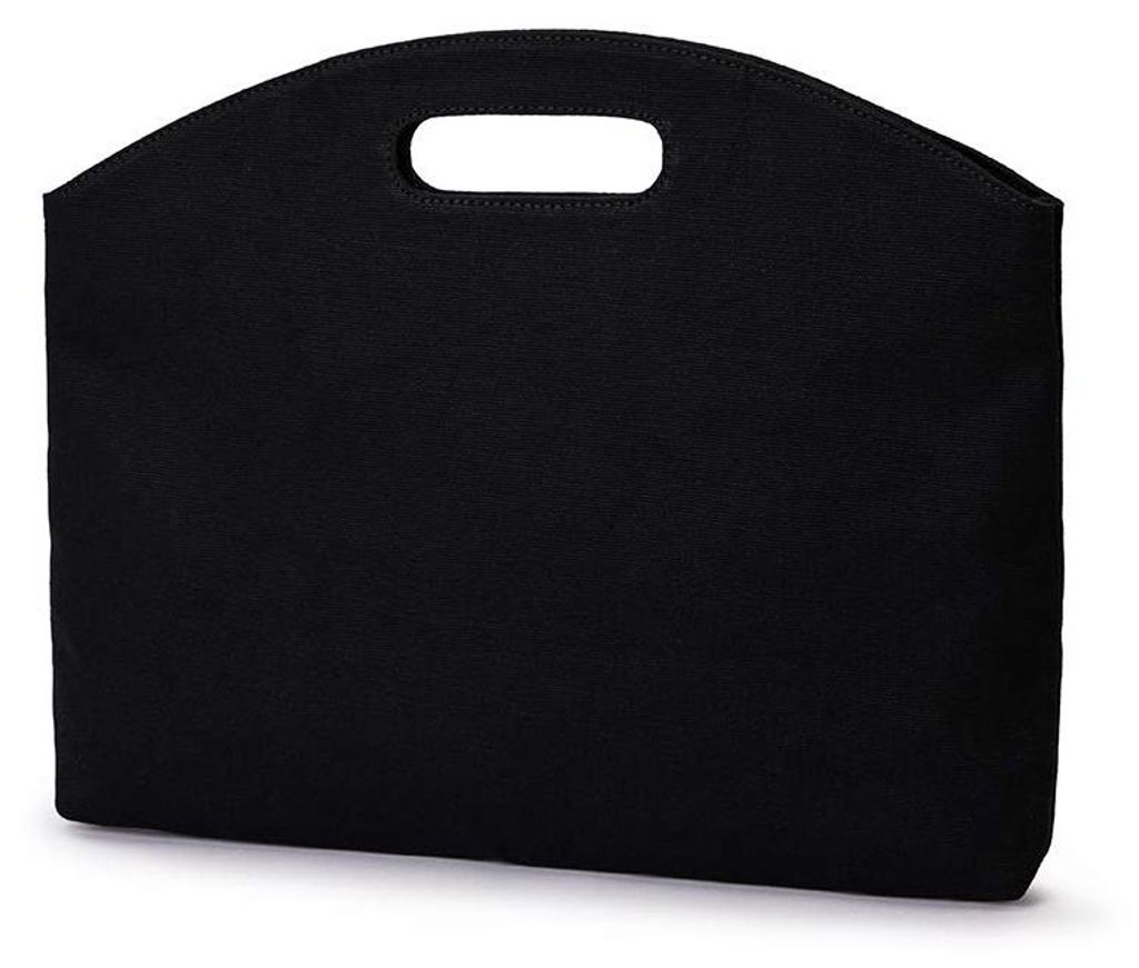 Schlanke Handtasche, geeignet für Laptops, Dokumente im A4-Format und mehr, perfekt für die Arbeit (Schwarz)