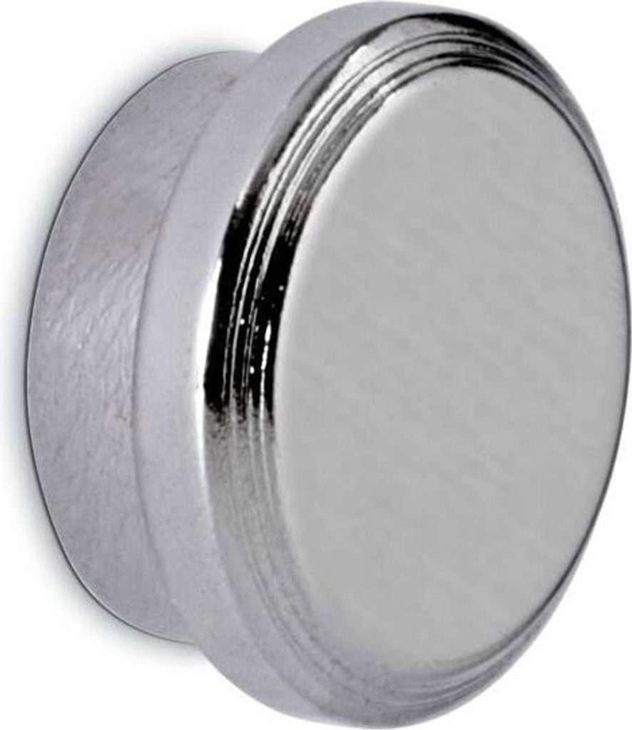 MAUL Magnet rund 1 Stück 5 kg Stahl Metall Neodym Ø 1.6 x 0.7 cm silber