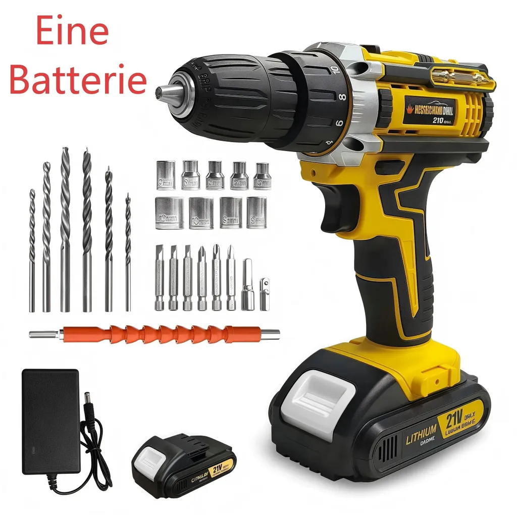 Perceuse-visseuse 21V pour travaux de rénovation et montage de meuble