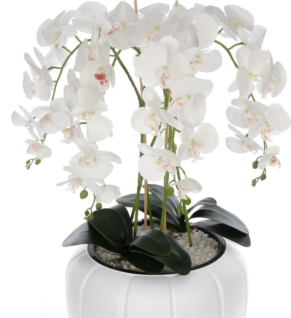 Wei Knstliche Orchidee Kaskaden Blumenstrau im Wei