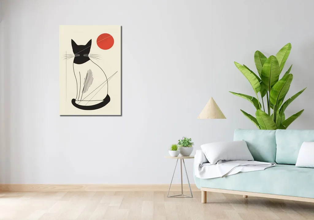 Quadro 60x90 cm Cerchio rosso - 2