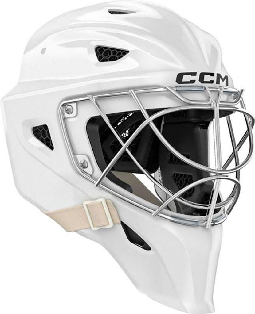 CCM AXIS XF Maske NCCE Senior, Größe:S, Farbe:weiss