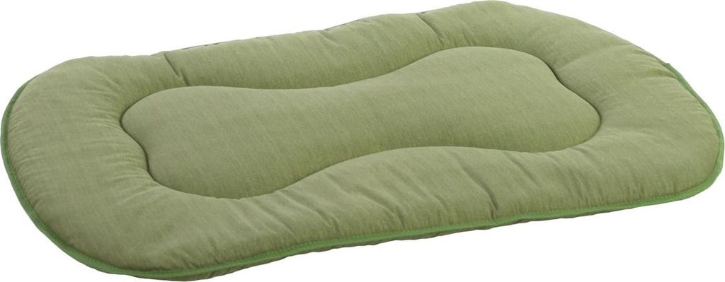 Flamingo Kissen Firenze dünn oval grün für Hunde, Maße: 77 x 54 x 3 cm
