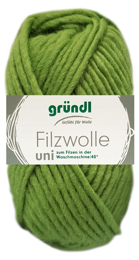 Gründl Filzwolle uni,Waschfilzen,100%Schurwolle,50g/50m,NS Produktbild 