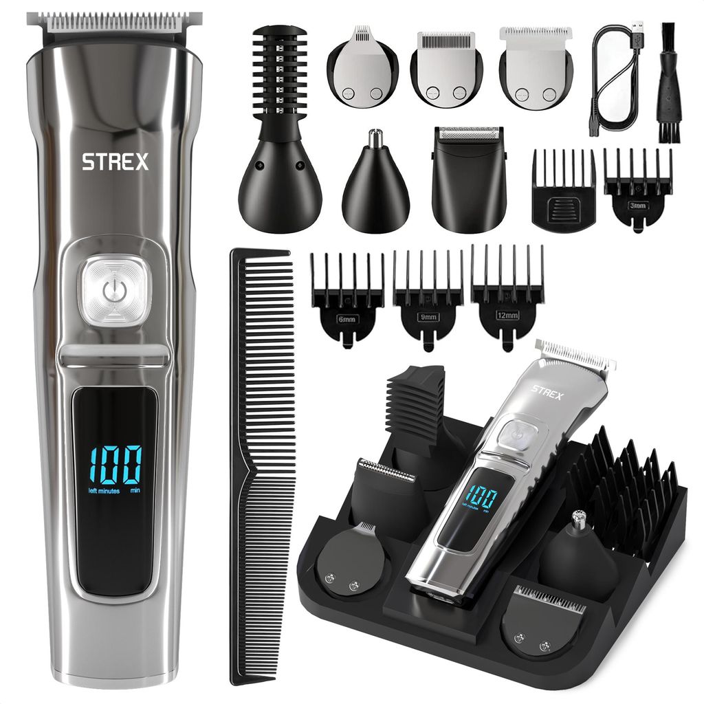 Strex Tondeuse à barbe - Kit 14 en 1 - Sans fil et Image du produit 