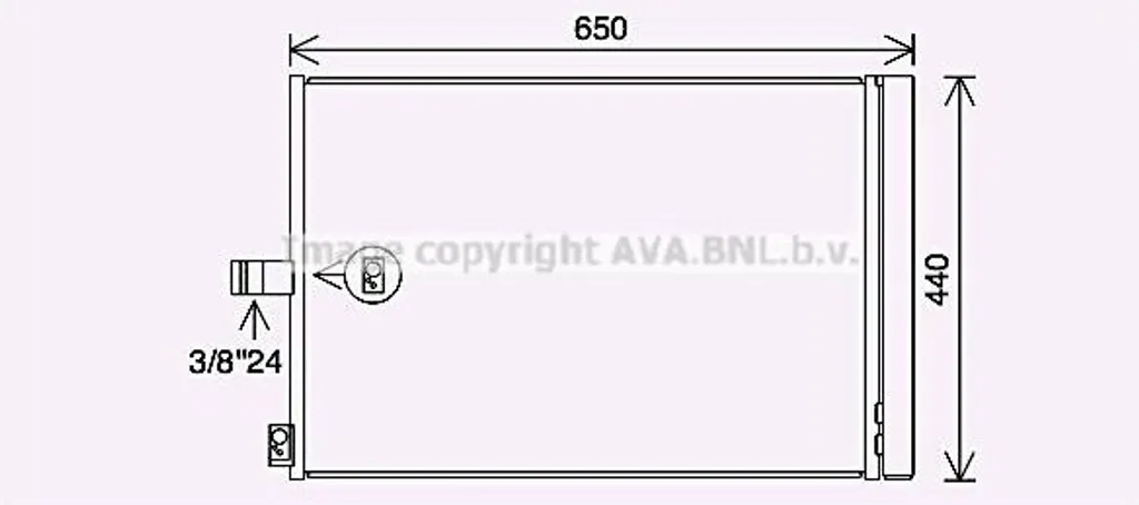 Plus de clim ? Changez pour le condenseur AVA MS5700D OE 0995000354 Mercedes-Benz