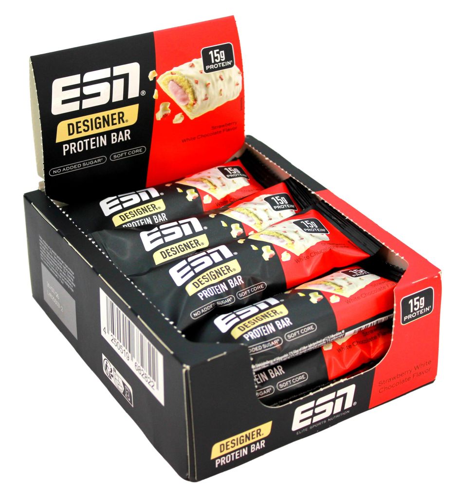 ESN Designer Protein Bar Strawberry white Chocolate Flavor Produktbild 