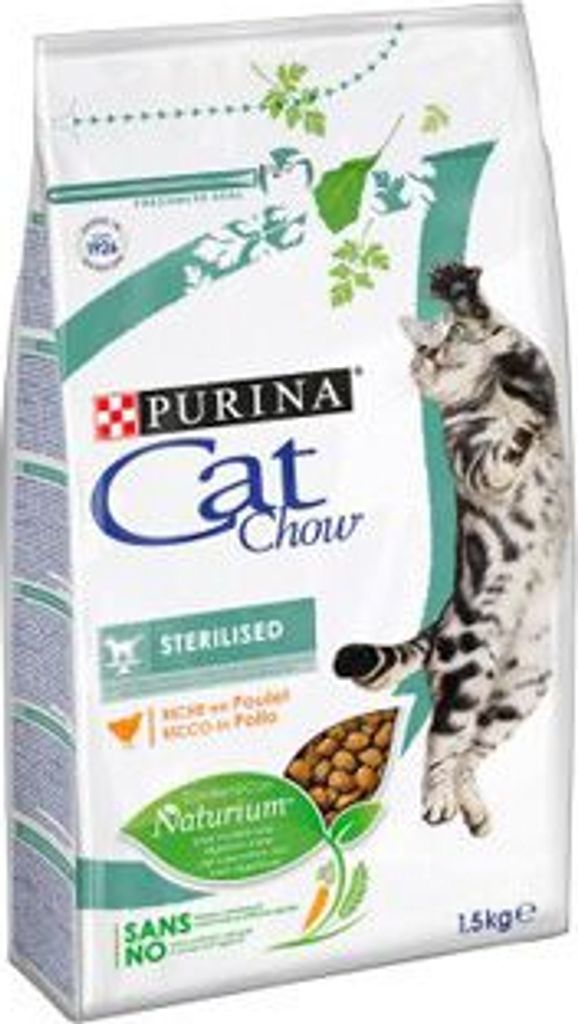 Purina CAT CHOW STERILISED, Dospelý, Kuracie mäso, 1,5 kg Obrázok produktu 
