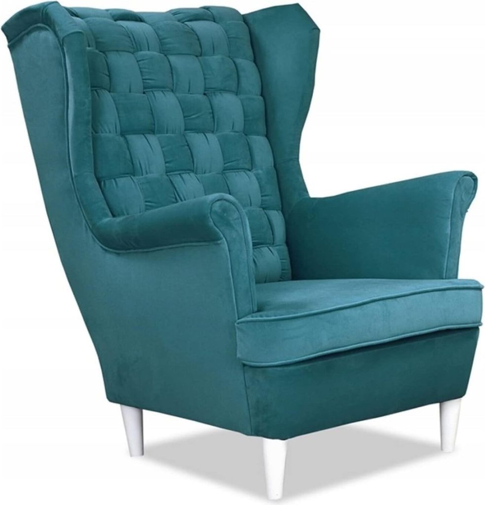 Family Meble Ohrensessel Carol Relaxsessel Skandinavisch Bequemer Sessel Loungesessel Fernsehsessel Für Wohnzimmer Schlafzimmer Büro (AMORE 66)