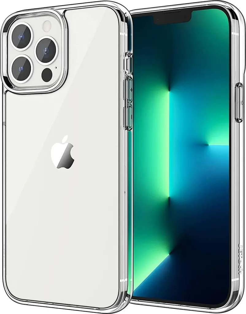 Custodia per Apple iPhone 13 Pro retro trasparente 3x vetro temperato