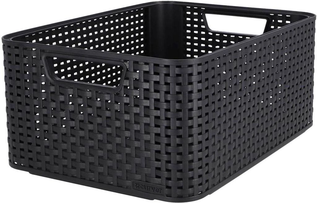 Curver Style M, Úložný kôš, Šedá, Ratan, Jednofarebné, Obrázok produktu 