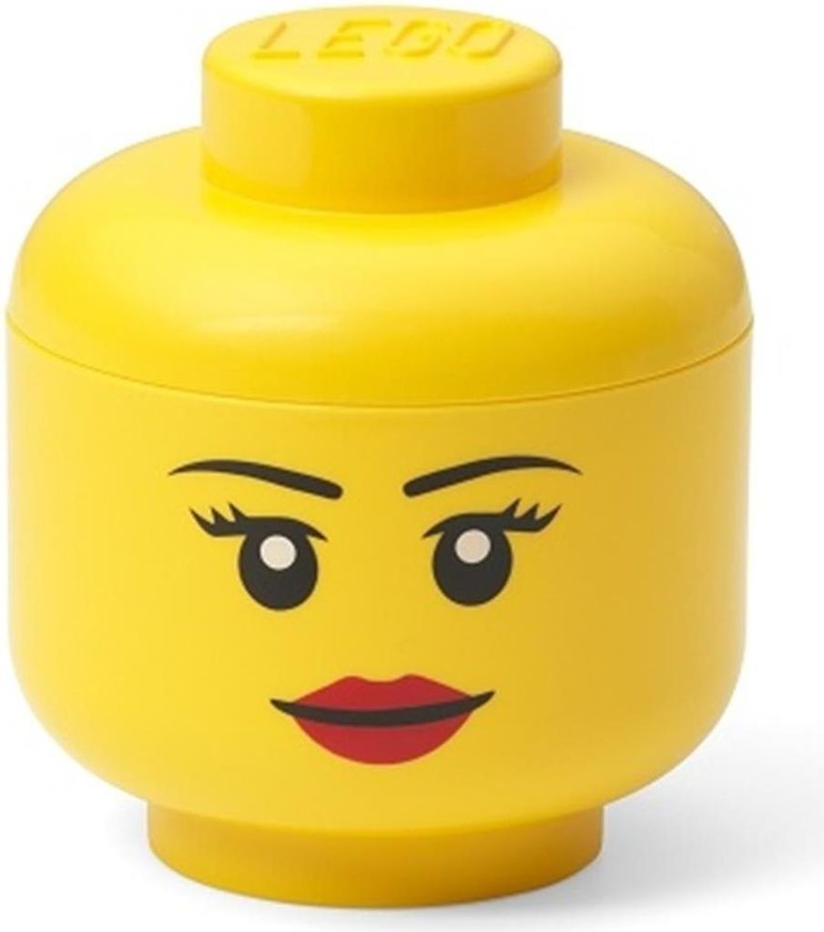 NHG LEGO Aufbewahrungsbox Storage Head Mini Girl, Kunststoff, 10 x 11 cm, 40330807