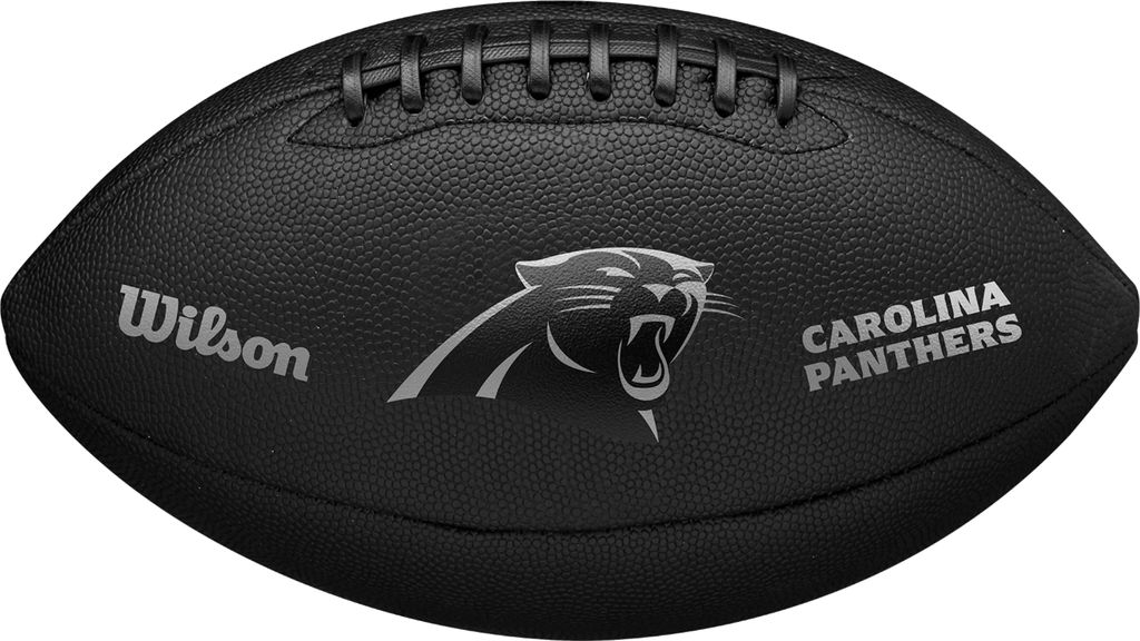Wilson NFL Team Metallic Premiere Carolina Panthers Ball WF4015805XB, American-Football-Bälle, Unisex, Schwarz, Größe: 9