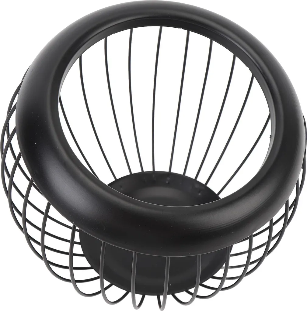 Rangement capsules café pour bureau et comptoir panier fer noir robuste