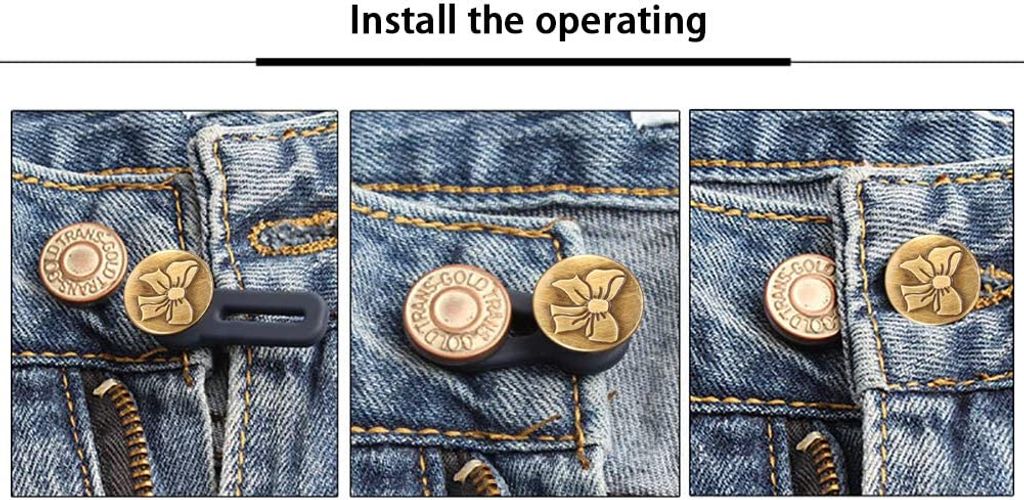 10 Hosen-Erweiterungsknöpfe - Extra Platz Für Jeans & Hosen Ohne Nähen