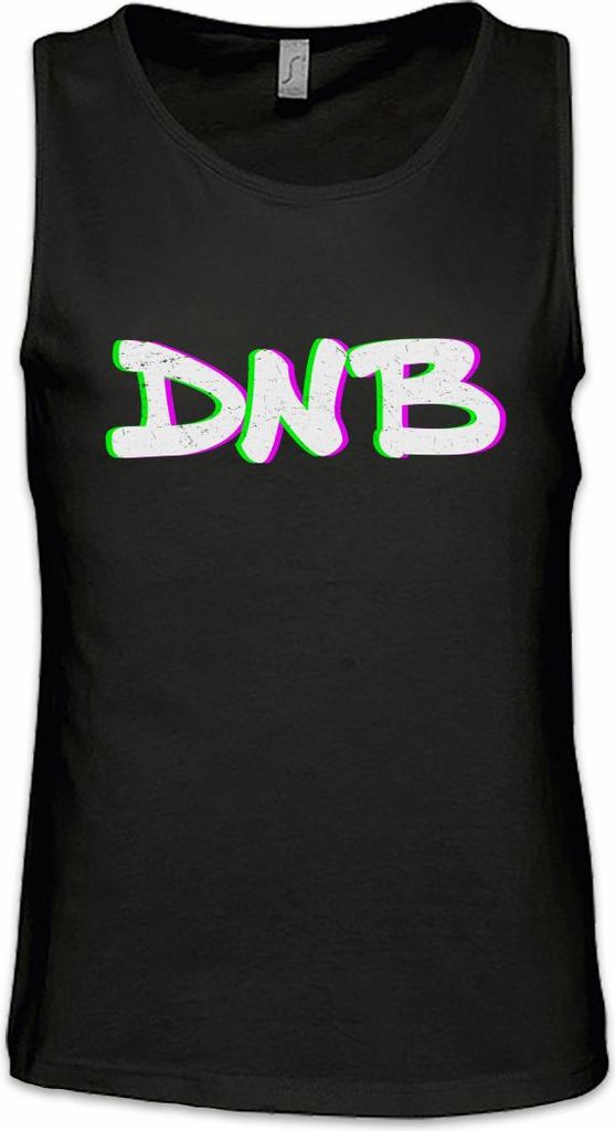 Urban Backwoods DNB Drum 'N Bass Glitch, Ärmelloses T-Shirt, Farbe: Schwarz, Größe: 5XL