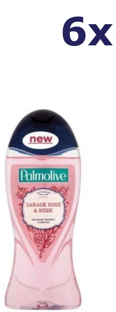 6x Palmolive Douchegel Damask Rose & Musk 250 ml