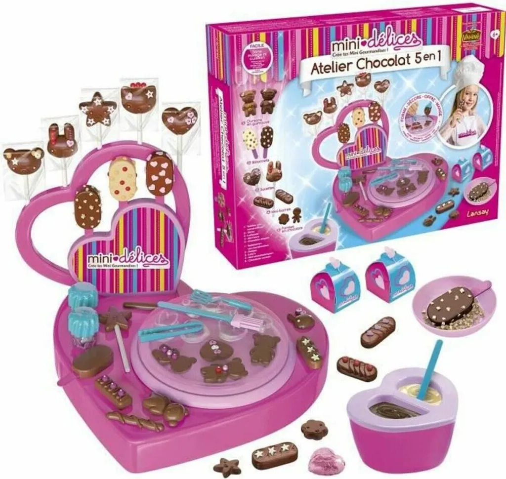 Kit Chocolat Enfant sans Cuisson Mini Delights Lansay 5 en 1 Fille