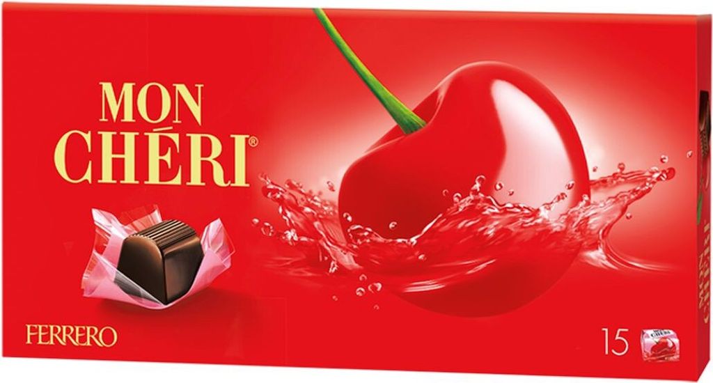 Mon Chéri Čokoládové čerešňové pralinky v likéri 157,5 G Obrázok produktu 