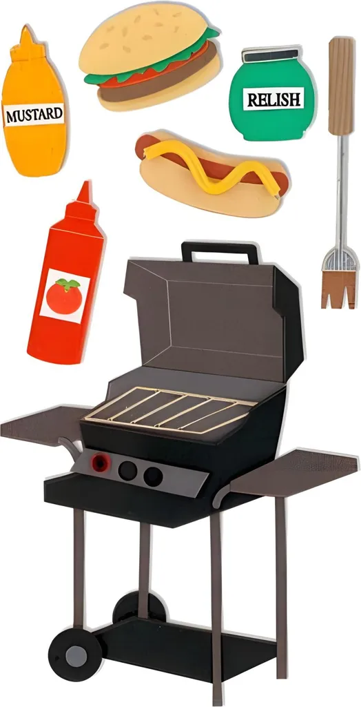 Décorer un Album Photo Barbecue avec les Stickers Heyda Stick-On's-Mix