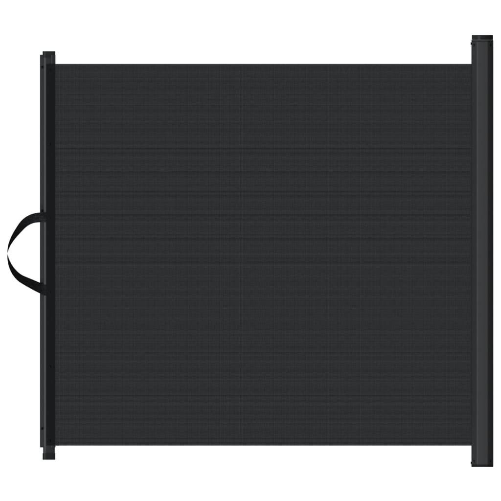 vidaXL Haustier-Barriere Ausziehbar Schwarz 102,5x125 cm