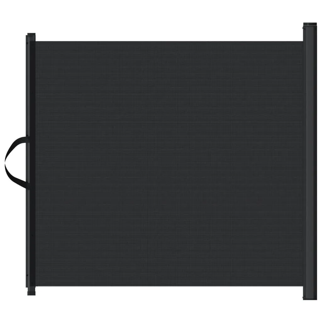 Barriera per animali domestici estensibile nera 102,5x125 cm
