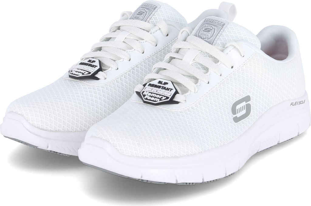 Skechers Low Sneaker BENDON Herren Textil Weiß Größe: 45 Produktbild 