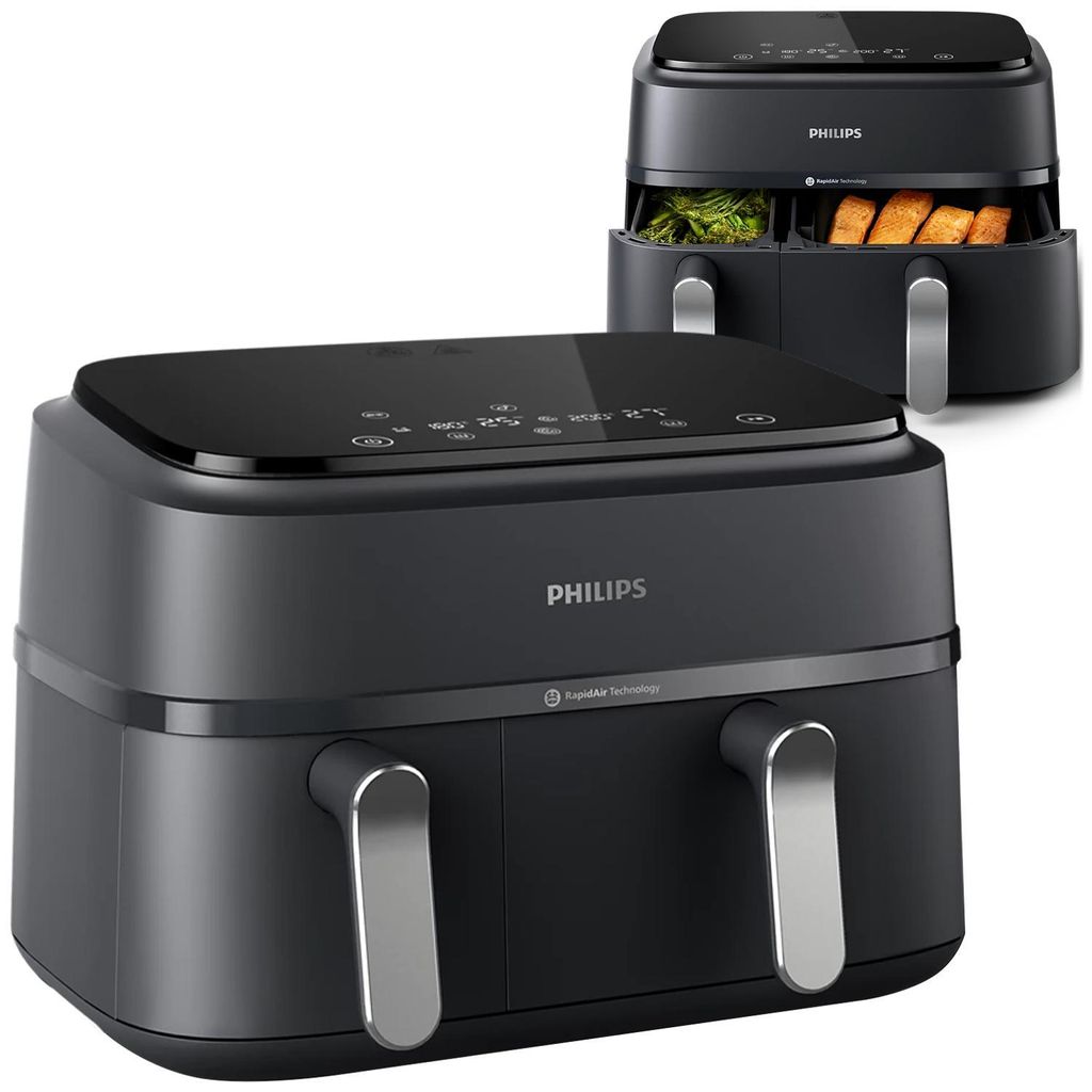 Philips Airfryer 9L a doppio cestello, RapidAir, digitale, Immagine del prodotto 