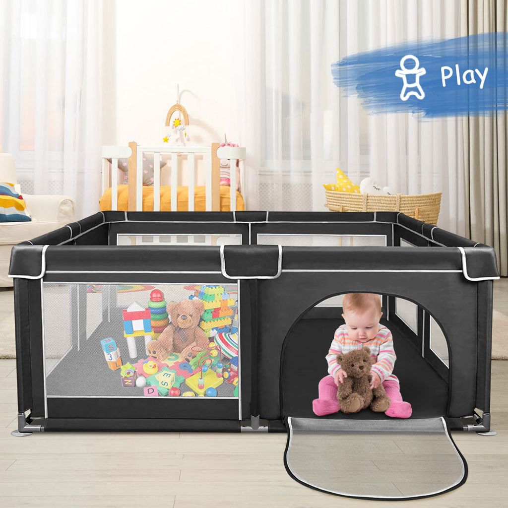 Baby Laufgitter Faltbar 180x150cm,Rutschfester Produktbild 