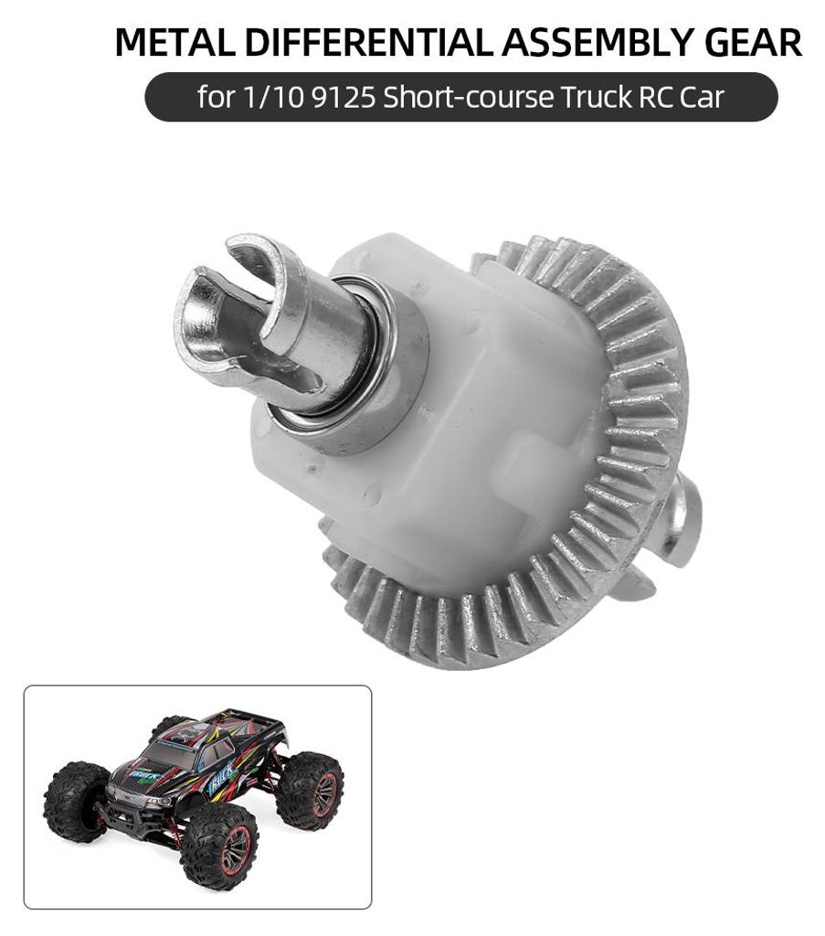 XINLEHONG TOYS Differential Assembly Metalldifferentialgetriebe fuer 1/10 9125 Short-Course Truck RC Car