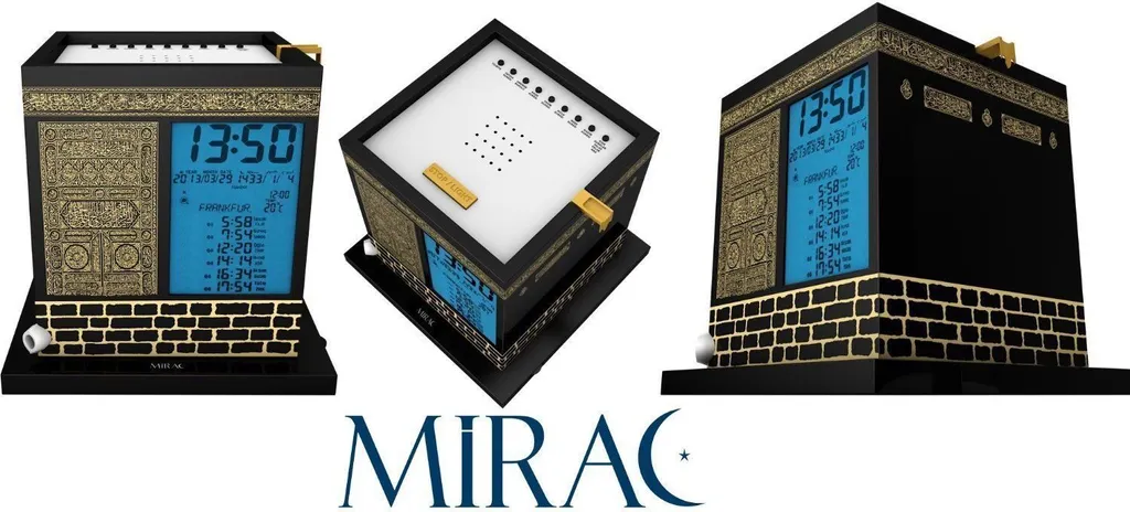Mirac Kabe Ezan Saati Horloge Azan Automatique avec Rappel de Prière