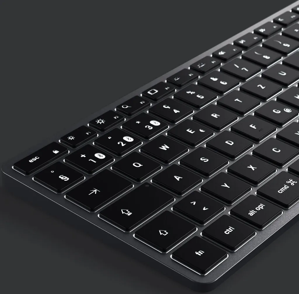 Clavier Rétroéclairé Satechi Slim X1 Bluetooth Compact en Aluminium Noir - 7