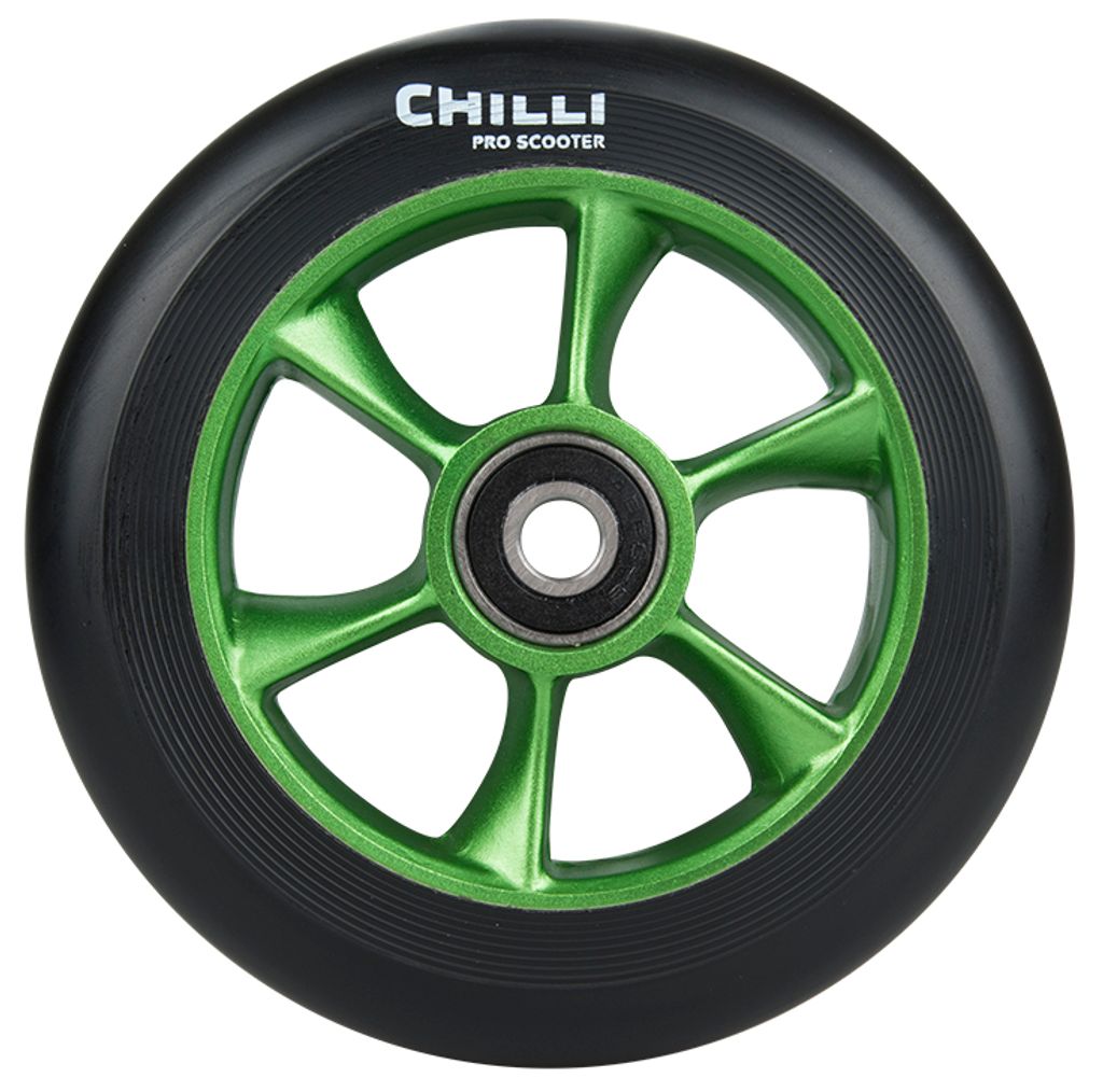 Chilli Turbo - 110mm Stunt Scooter Rolle Grün