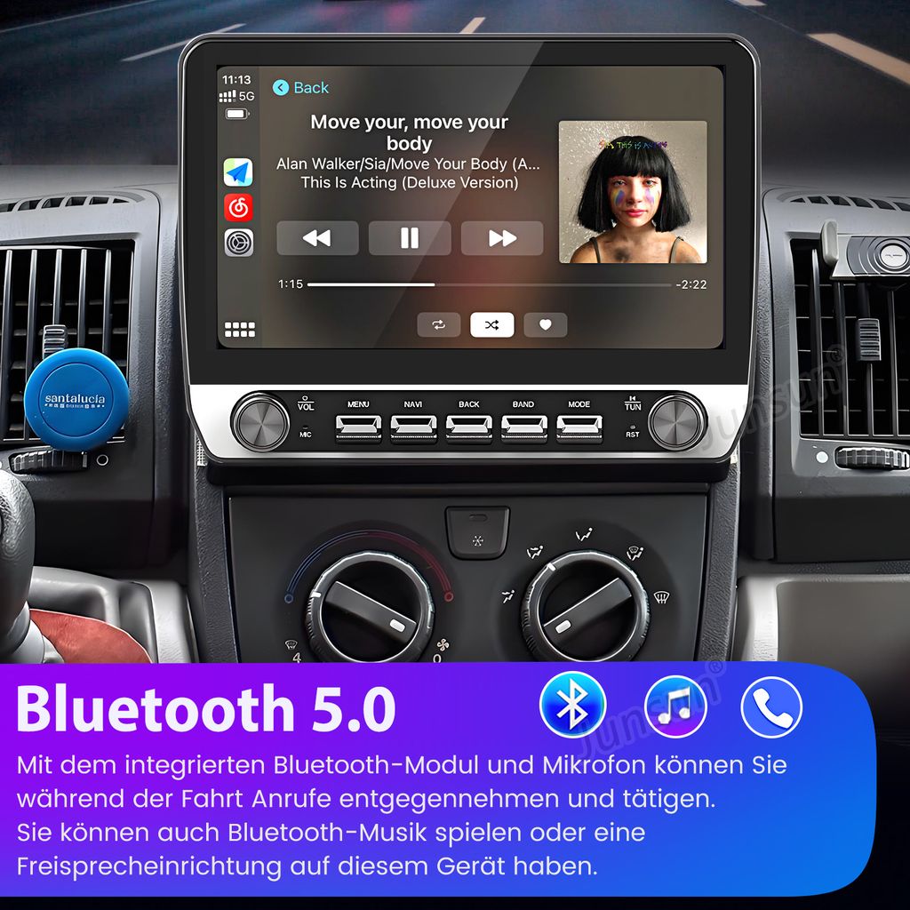 Inefala Autoradio 2 Din 7 Pouces Avec Carplay Et Android Auto