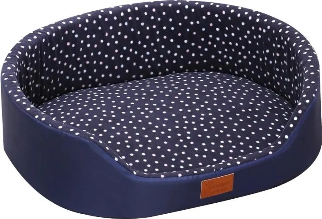 Panier pour chien de taille moyenne bleu grenat - Couchage ultra doux