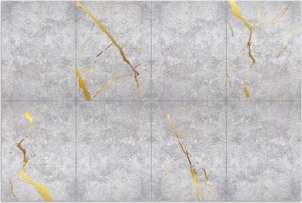 Betonplatten, Steinfliesen – Vinylteppich – 100x150 cm – Outdoor Teppich – Terrasse – Wetterfest – Modern