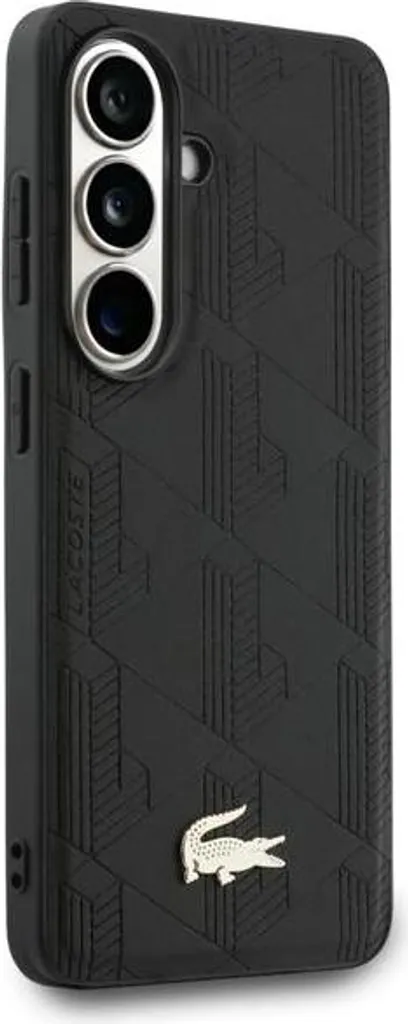 Coque Samsung Galaxy S26 Lacoste Noire et Or Compatible MagSafe