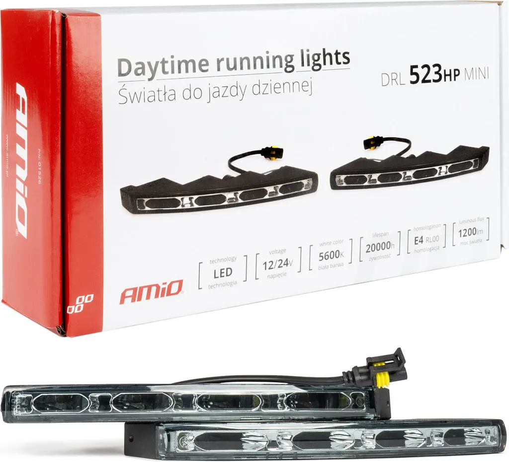 AMIO 01526 Luci Diurne LED 523HP Mini - Il Meglio per la Tua Auto - 8