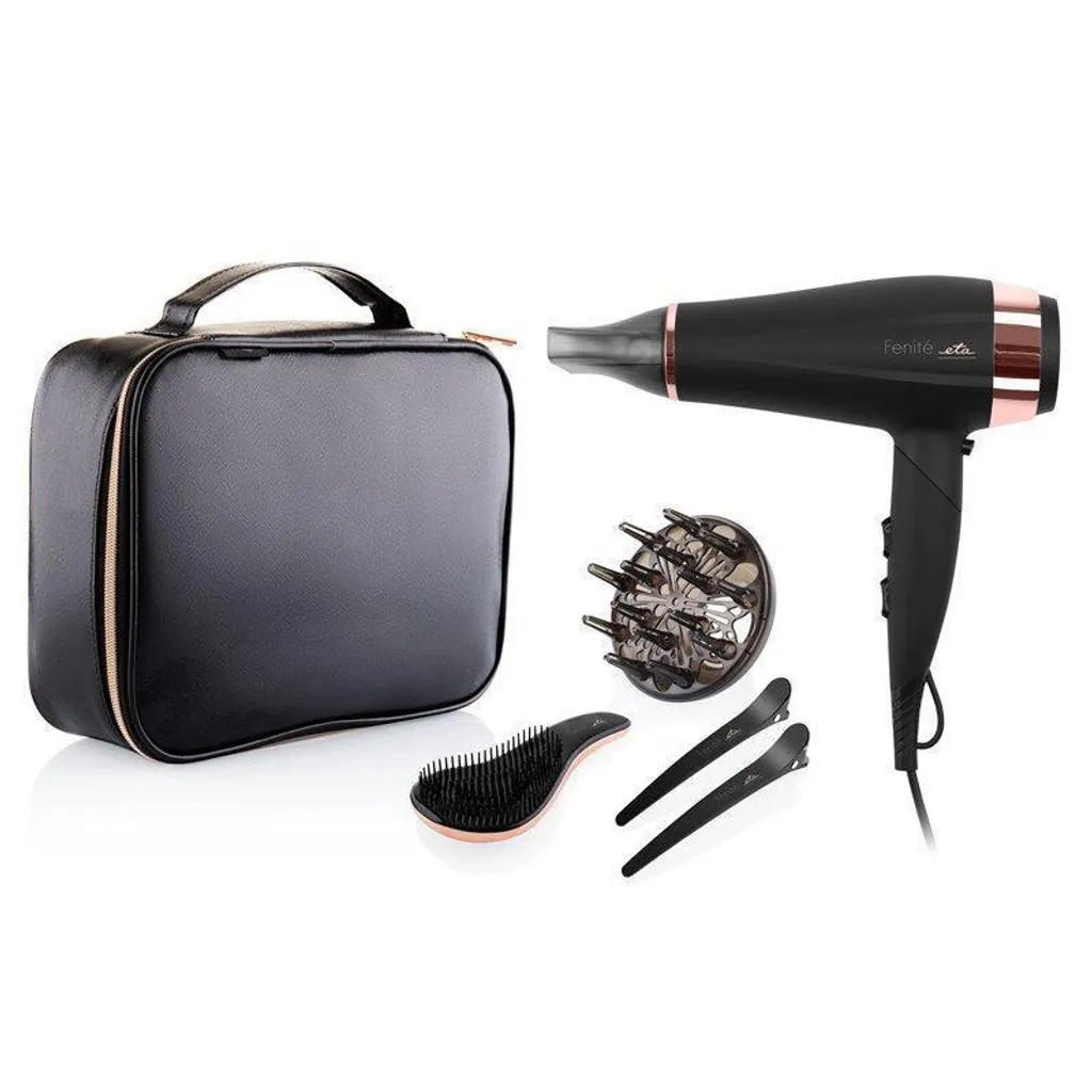 Sèche-cheveux séchage rapide Eta 2200W Noir idéal pour cheveux épais