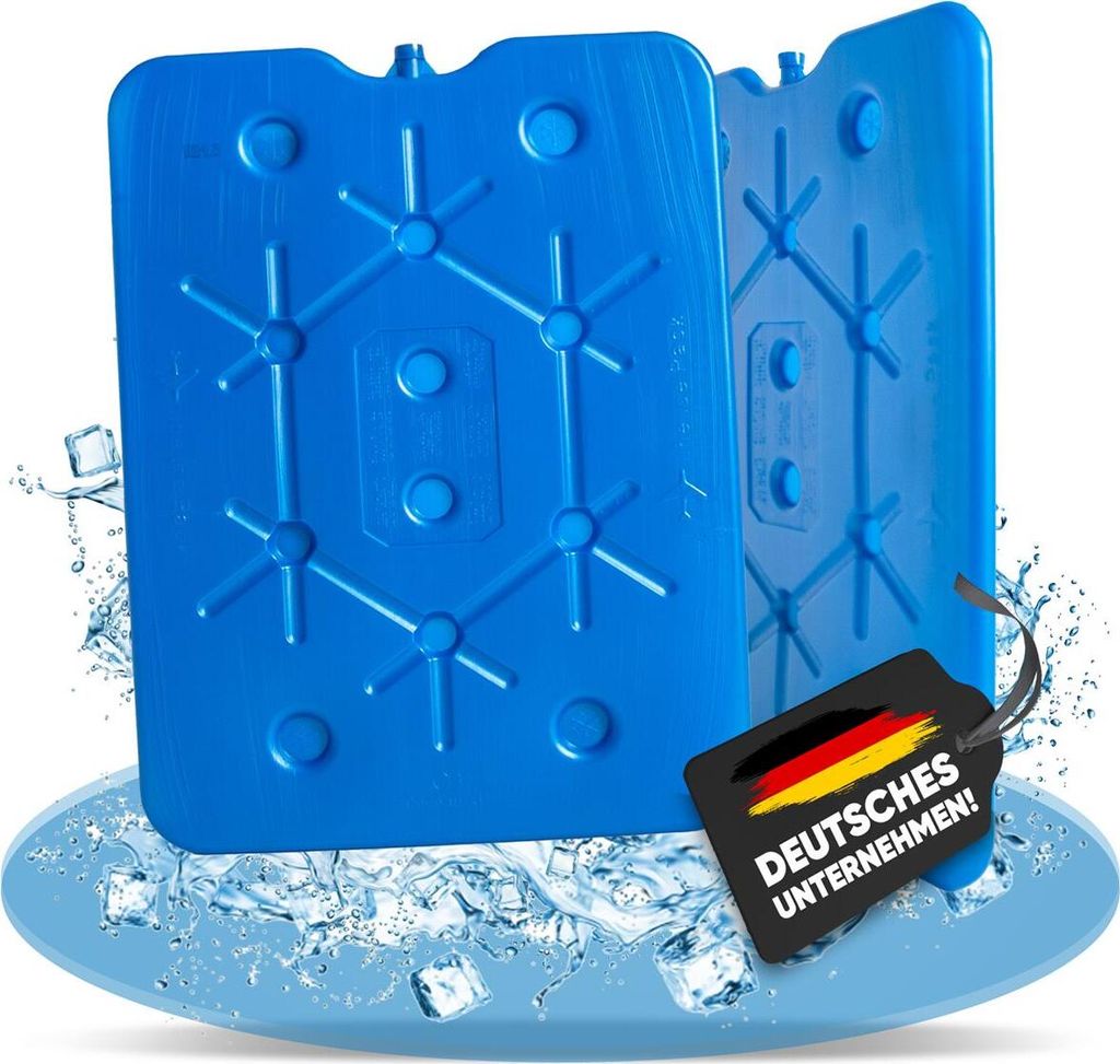 NEMT 2x flacher Kühlakku 800 ml Kühlakkus 25 x 32,5 x 1,5 cm Kühlelemente Kühlta