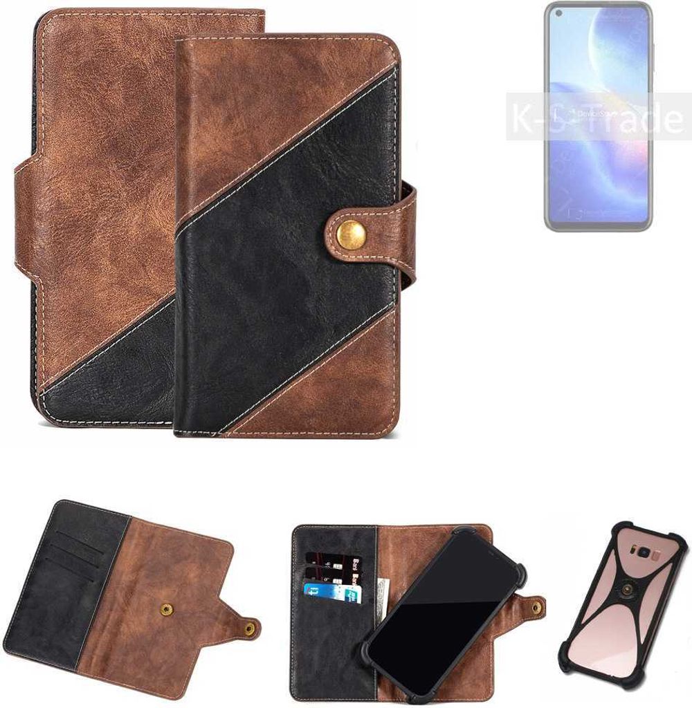 K-S-Trade Handyhülle Schutzhülle Bookstyle Case kompatibel mit Blackview A90 Klapphülle Cover Hülle Schutztasche 1x